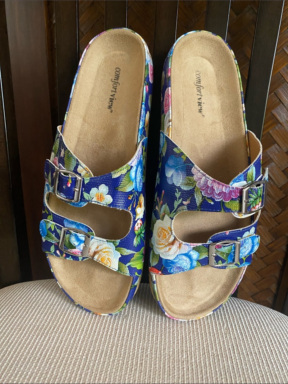 COMFORTVIEW - Maxi adjustable sandal navy 11M NEW